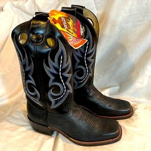 Durango mens leather boots bullnose (new) dark blue nice quality all occasion🤠